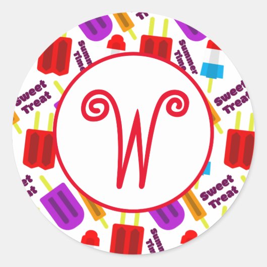 Summertime Frozen-Bar Runder Aufkleber (Vorderseite)