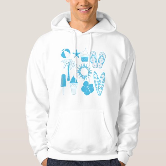 Summertime-Icons Hoodie (Vorderseite)