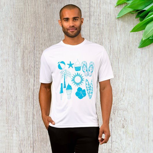 Summertime Icons Mens Active T-Shirt
