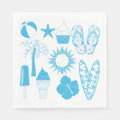 Summertime-Icons Serviette (Vorderseite)