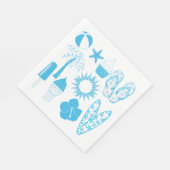 Summertime-Icons Serviette (Ecke)