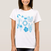 Summertime-Icons T-Shirt (Vorderseite)