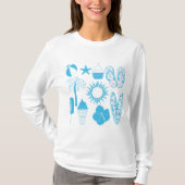 Summertime Icons Womens Long Sleeve T-Shirt (Vorderseite)