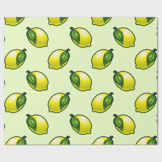 Summertime Lemon Geschenkpapier (Flach)