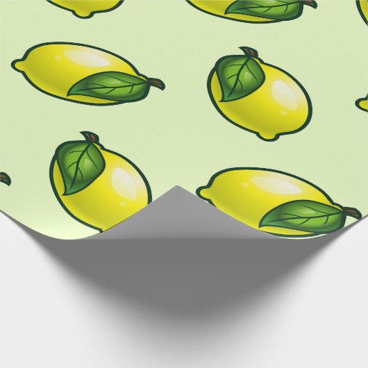 Summertime Lemon Geschenkpapier (Ecke)