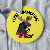 Summertime Moose Button Abzeichen (Beispiel)