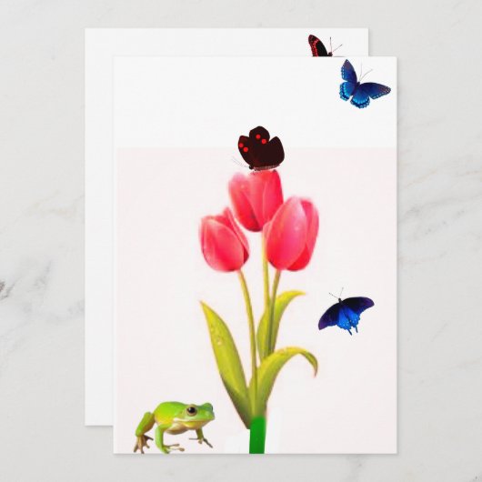 Summertime Note Card Dankeskarte (Vorne/Hinten)