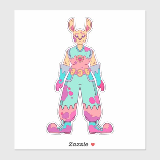 Summertime Rabbit Aufkleber (Blatt)