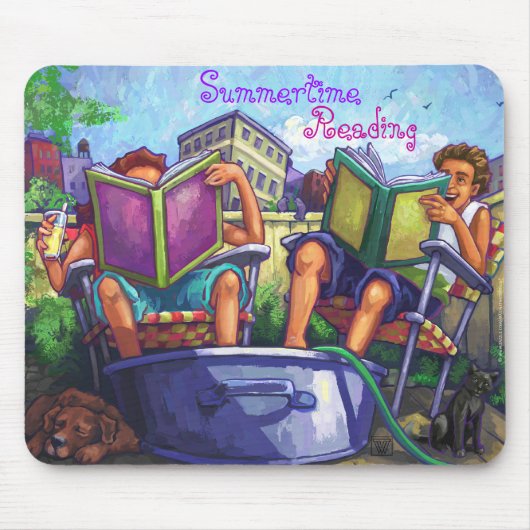 Summertime Reading Art Mousepad (Vorne)