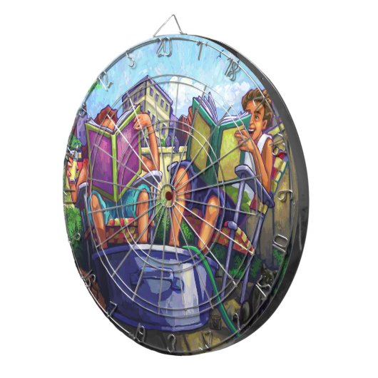 Summertime Reading Dartscheibe (Vorderseite rechts)