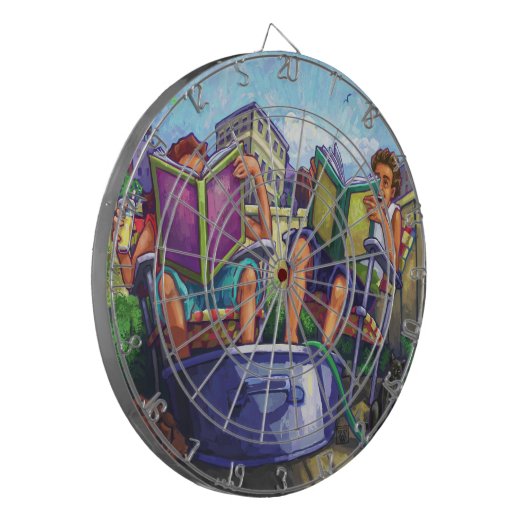 Summertime Reading Dartscheibe (Vorderseite Links)