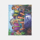 Summertime Reading Fleecedecke (Vorderseite)