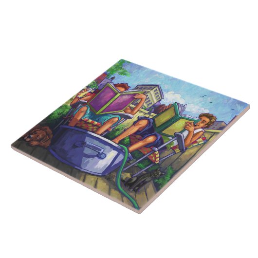 Summertime Reading Fliese (Seite)