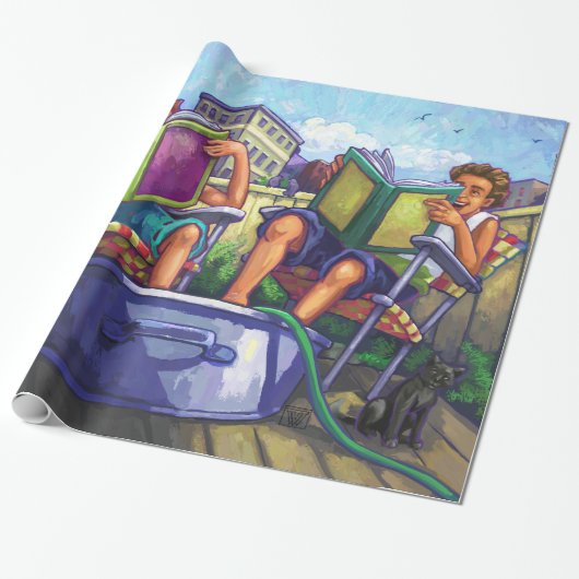 Summertime Reading Geschenkpapier (Ungerollt)