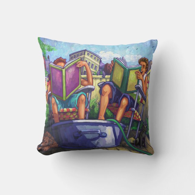 Summertime Reading Kissen (Vorderseite)