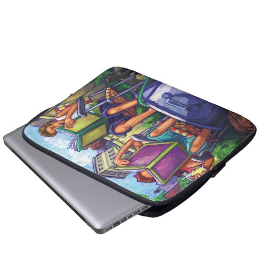 Summertime Reading Laptopschutzhülle (Vorne Knopf)