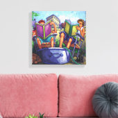 Summertime Reading Leinwanddruck (Insitu (Wohnzimmer))