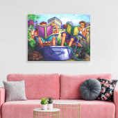 Summertime Reading Leinwanddruck (Insitu (Wohnzimmer))