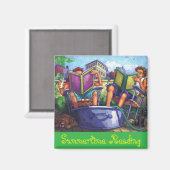 Summertime Reading Magnet (Vorderseite/Rückseite)