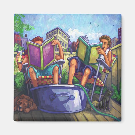 Summertime Reading Magnet (Vorne)
