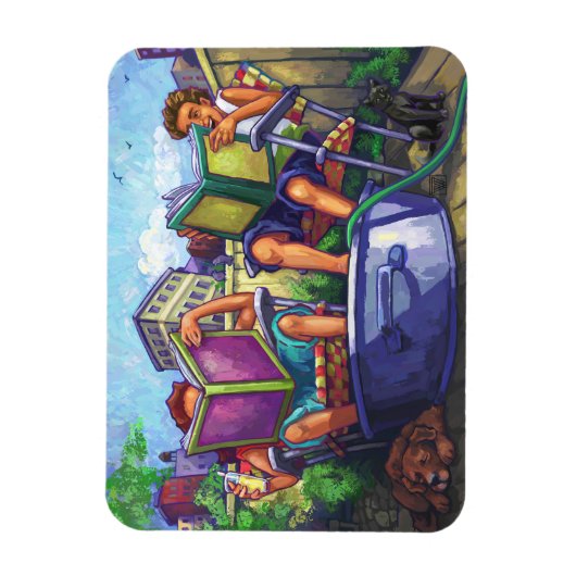Summertime Reading Magnet (Vertikal)