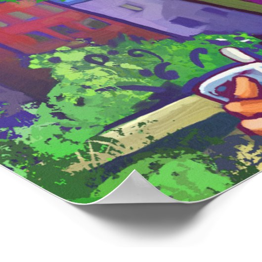 Summertime Reading Poster (Ecke)