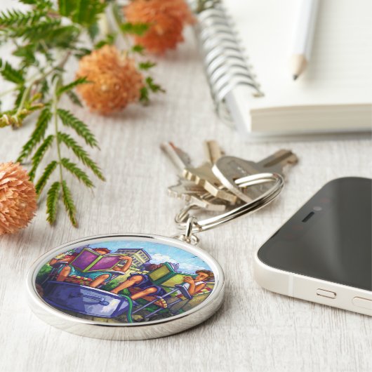 Summertime Reading Schlüsselanhänger (Seite)