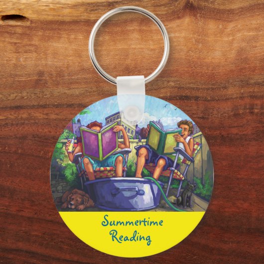 Summertime Reading Schlüsselanhänger (Vorderseite)