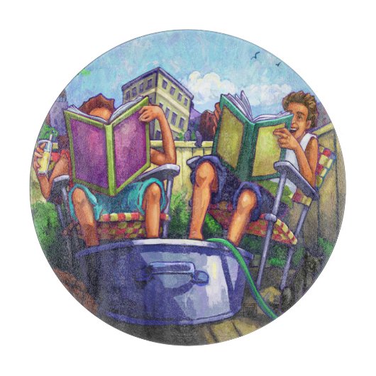 Summertime Reading Schneidebrett (Vorderseite)