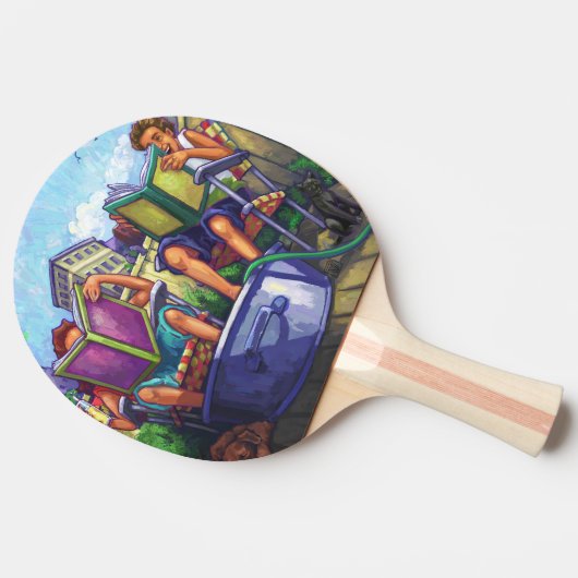 Summertime Reading Tischtennis Schläger (Seitenansicht)