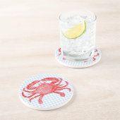 Summertime Seafood Crab Picnic Untersetzer (Seite)