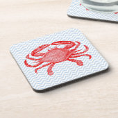 Summertime Seafood Crab Picnic Untersetzer (Linke Seite)