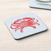 Summertime Seafood Crab Picnic Untersetzer (Linke Seite)