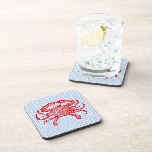 Summertime Seafood Crab Picnic Untersetzer (Rechte Seite)