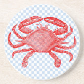 Summertime Seafood Crab Picnic Untersetzer (Vorne)