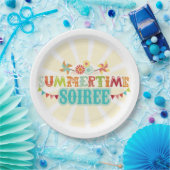 Summertime Soiree Paper Plate Pappteller (Party)