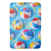 Summertime splash beach ball prem badematte (Vorderseite Vertikal)
