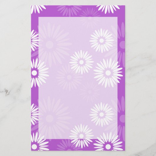 Summertime Violet Stationery Briefpapier (Vorderseite)