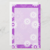 Summertime Violet Stationery Briefpapier (Vorne/Hinten)