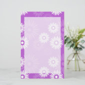 Summertime Violet Stationery Briefpapier (Stehend Vorderseite)