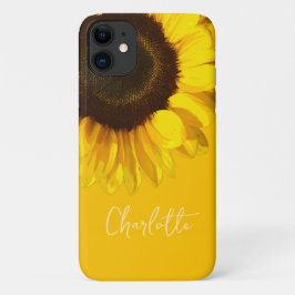Summertime Yellow Sunflower - Anpassungsname Case-Mate iPhone Hülle