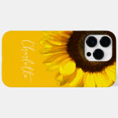 Summertime Yellow Sunflower - Anpassungsname Case-Mate iPhone Hülle (Rückseite (Horizontal))