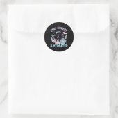 Summerween Beach Halloween Ghost 1 Runder Aufkleber (Tasche)
