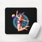Summerween Beach Ll Button-up Y HexenHalloween Mag Mousepad (Mit Mouse)