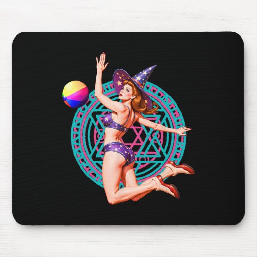 Summerween Beach Ll Button-up Y HexenHalloween Mag Mousepad (Vorne)