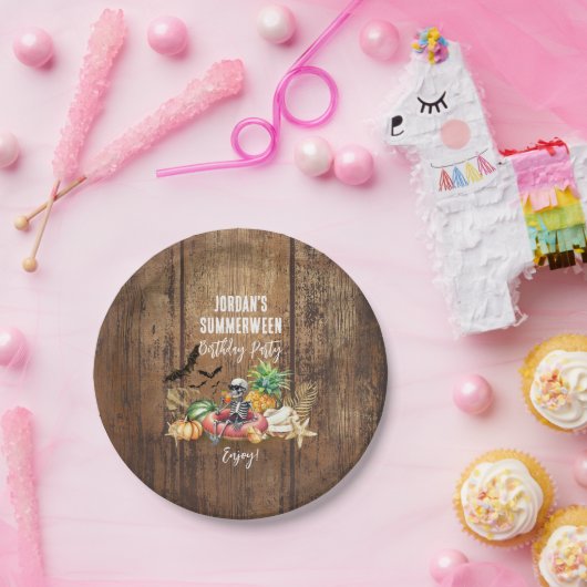 Summerween Birthday Party Pappteller (Party)