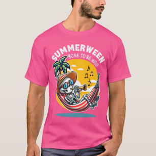 Summerween Bone to Be Wild Skelett Langarmshirt T-Shirt