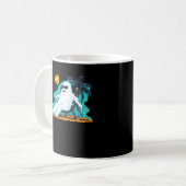 Summerween - Chibi Sunbathing Oversified Kaffeetasse (Vorderseite Links)