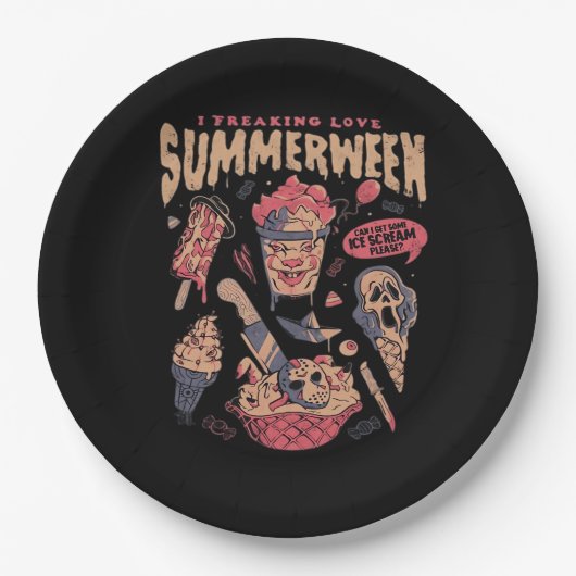 Summerween Classic Meme Pappteller (Vorderseite)