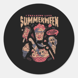 Summerween Classic Meme Runder Aufkleber